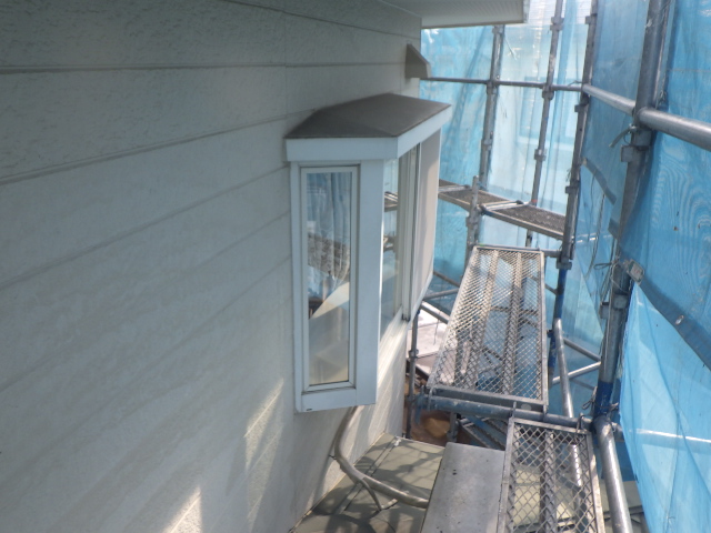 高圧洗浄後の外壁の状態です