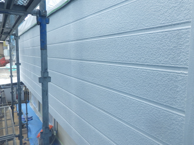 外壁下塗り終了です