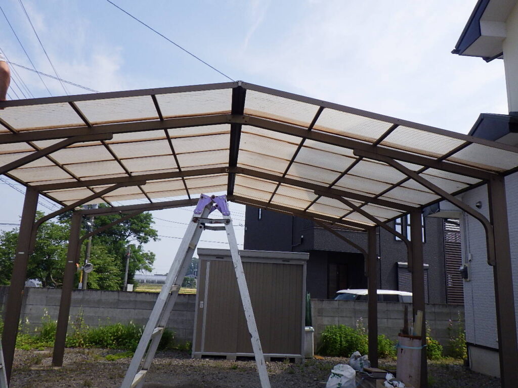 施工前のカーポートの状態です