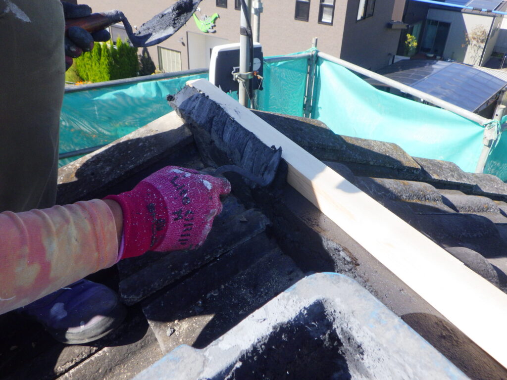 棟木を入れました