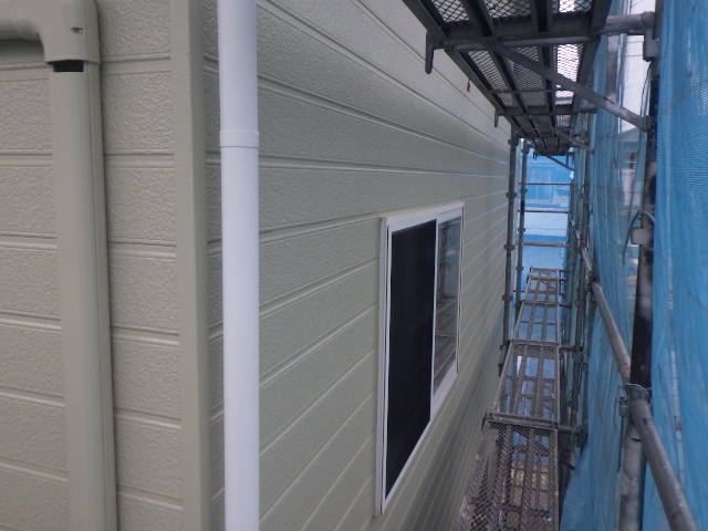 施工後の２階外壁です