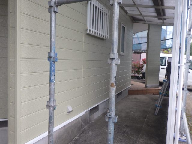 施工後の１階外壁です