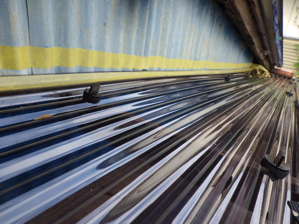 シーリング養生です