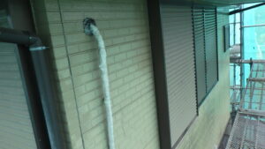 高圧洗浄後の２階外壁の状態です