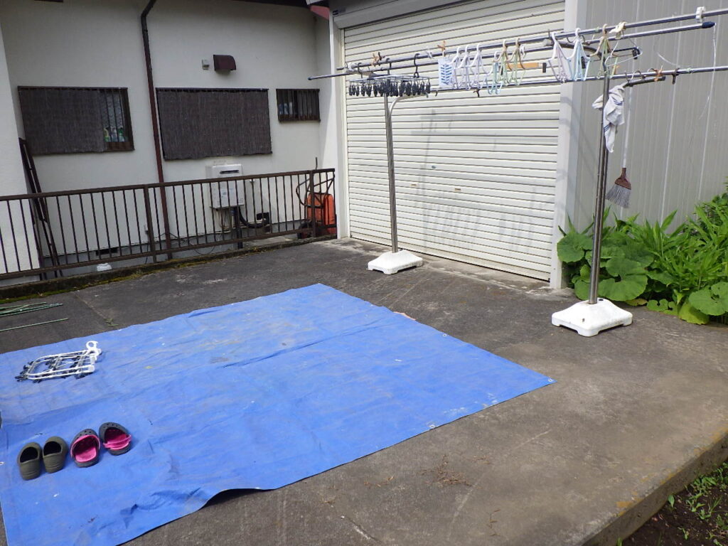 物干しを移動しました