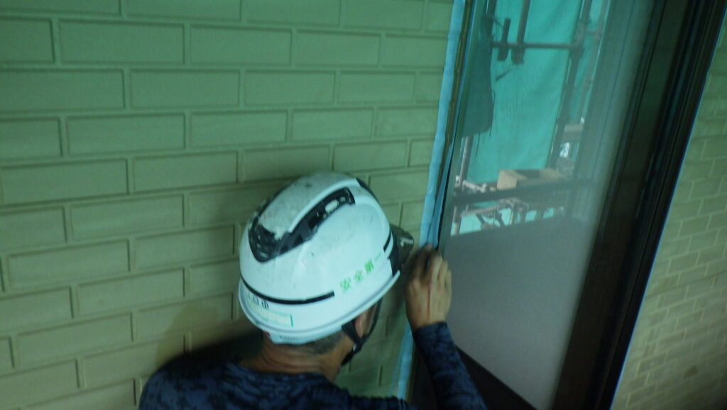 シーリング養生中です