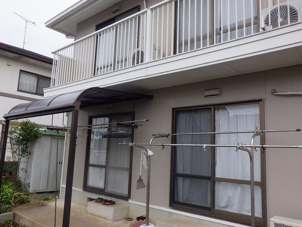 軒天補修工事が終了しました