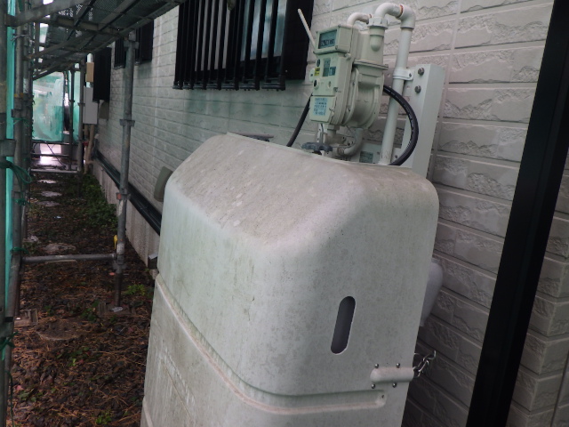 外壁の高圧洗浄終了です