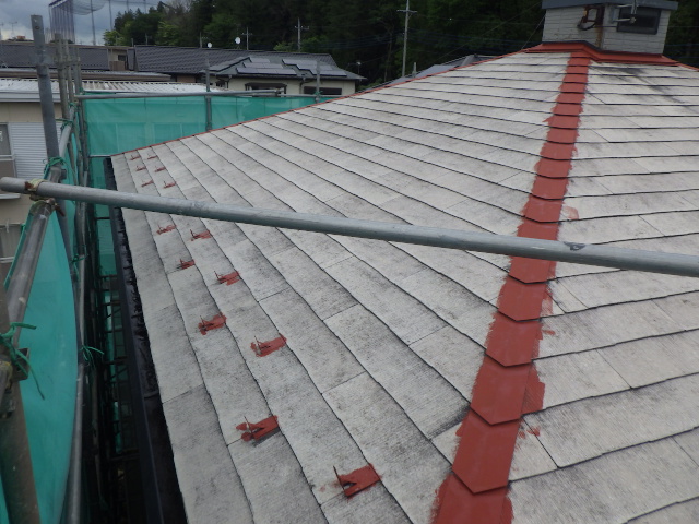 錆止めの塗装終了です