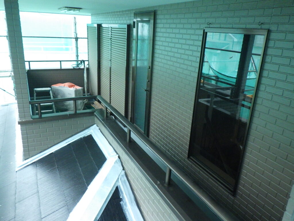 養生を剥がしました