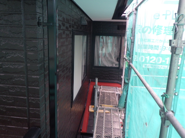 養生を剥がしました