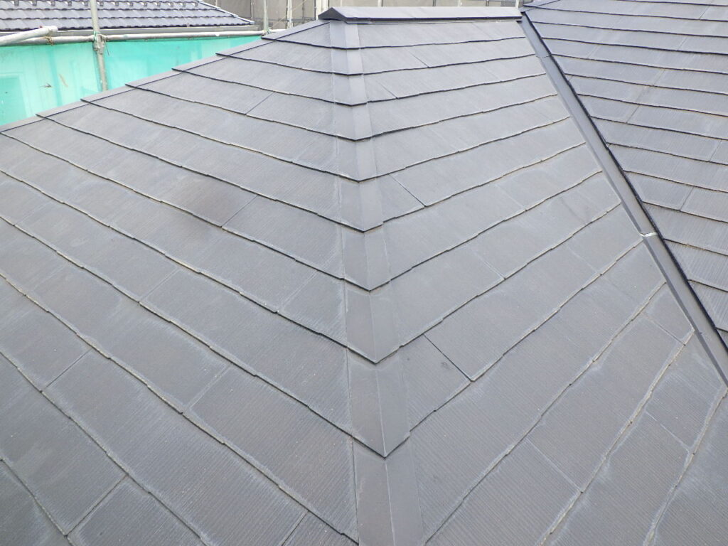 洗浄後の屋根の状態です