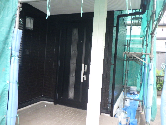 養生を剥がしました