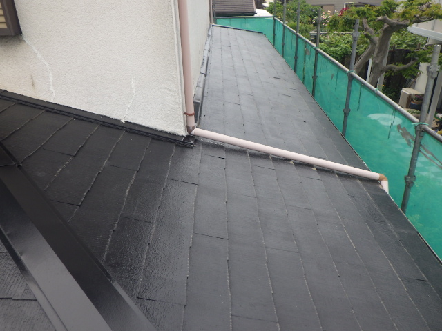 施工前の下屋根の状態です