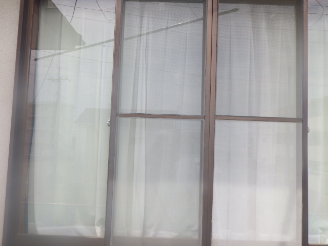 網戸の貼り替え終了です