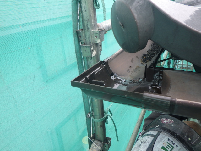 雨樋の補修終了です