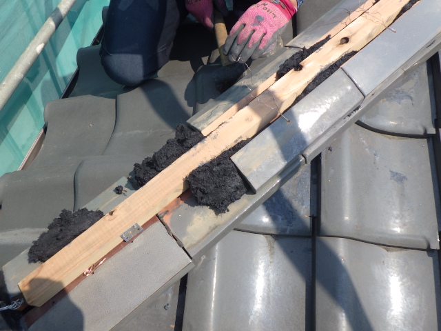 ２段目熨斗積み中です