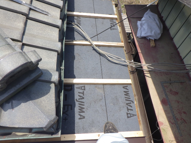 芯木を取り付けました