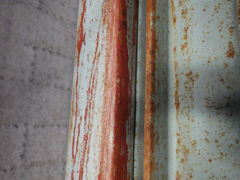 ケレン後の鉄部の状態です