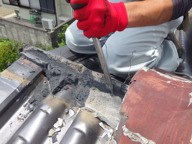 棟の解体中です