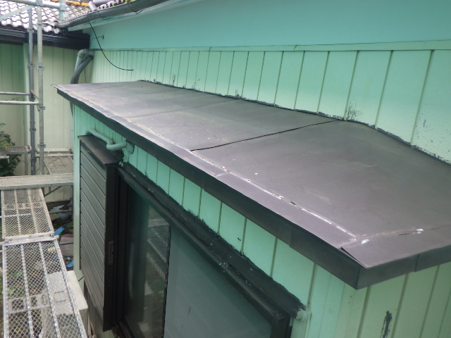 高圧洗浄後の１階外壁の状態です