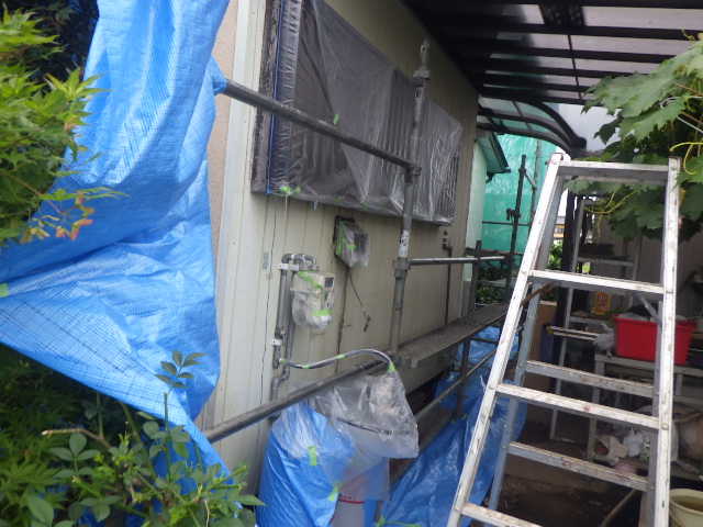 土間養生をしました