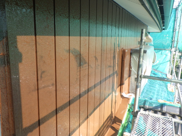 上塗り塗装終了です