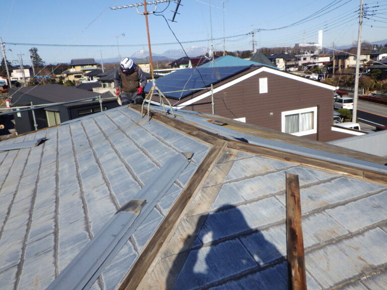 棟木を取り外しました