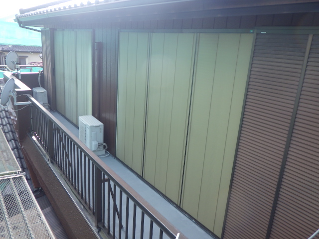 ２階の外壁補修が終了しました