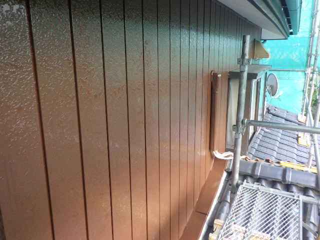 ２階の外壁補修が終了しました