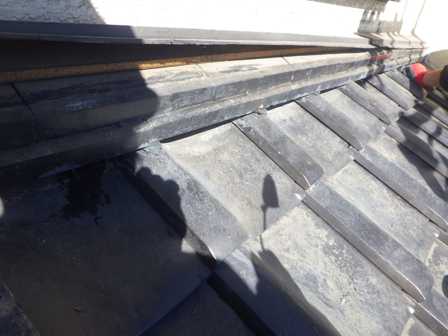 地瓦を戻しました