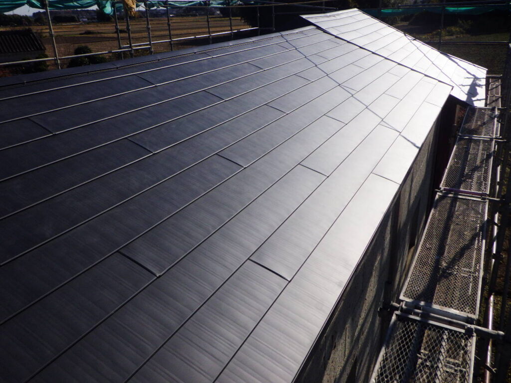 新規納屋屋根です