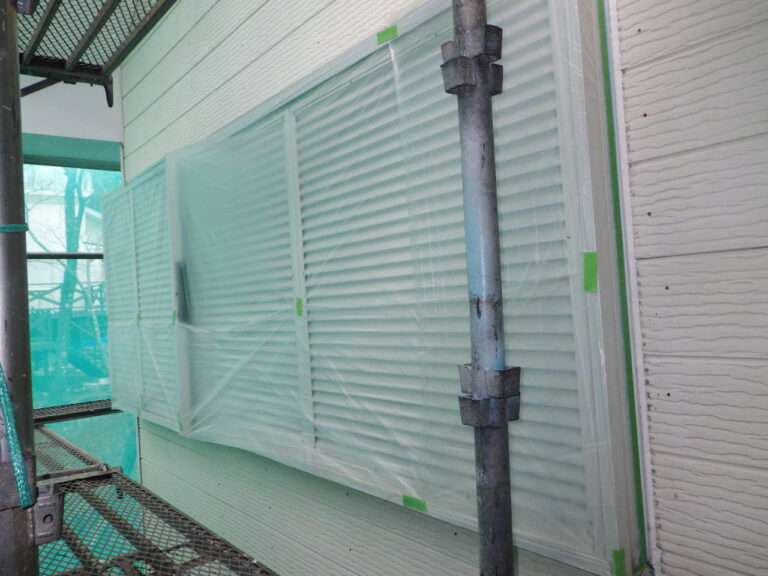 窓養生が終了しました