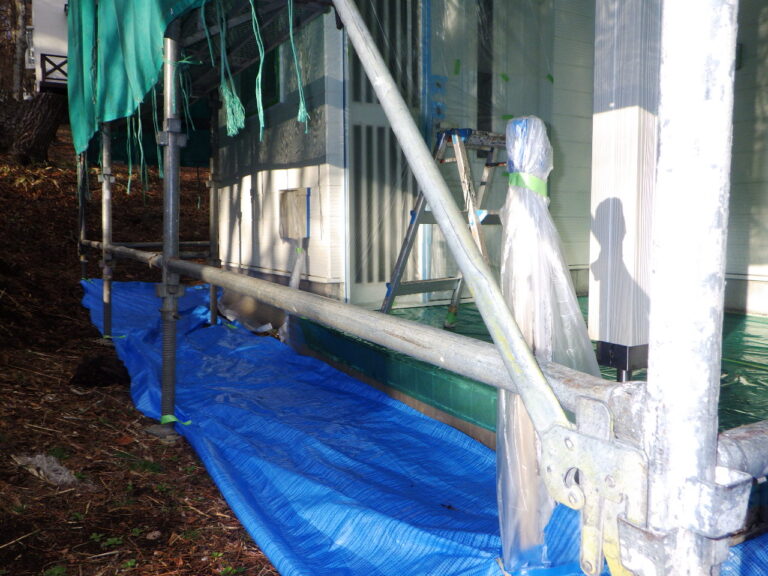 土間養生が終了しました