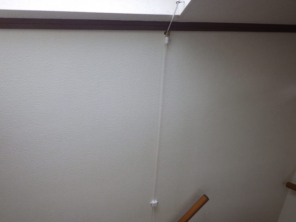 開閉ひもの取り付け終了です