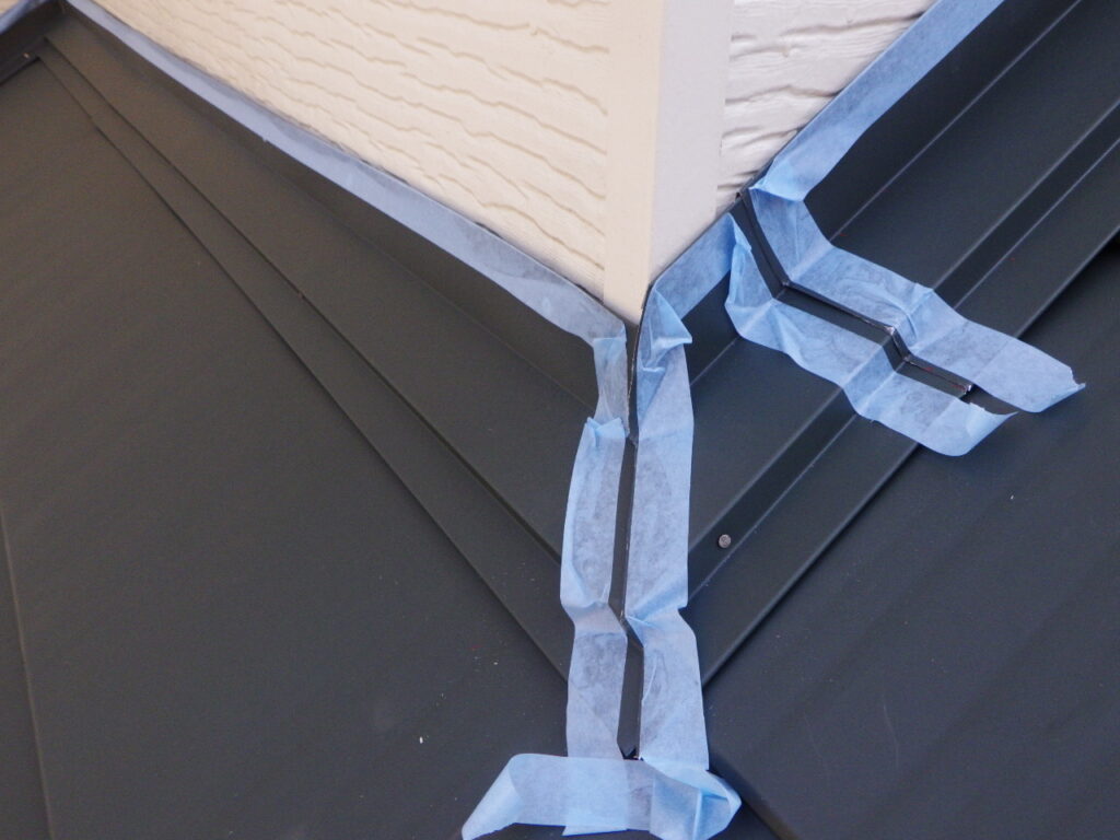 シーリング用の養生をしました