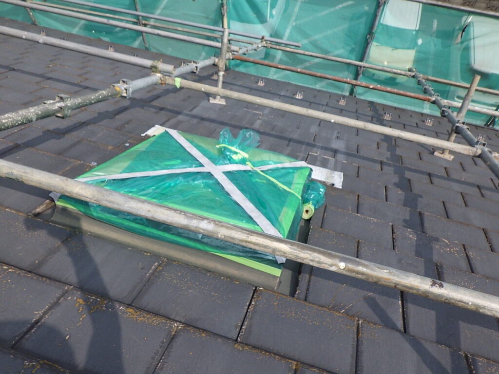 施工前の天窓です