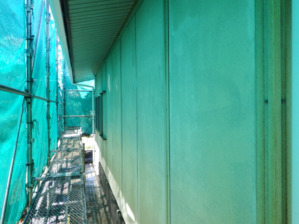 外壁の高圧洗浄終了です