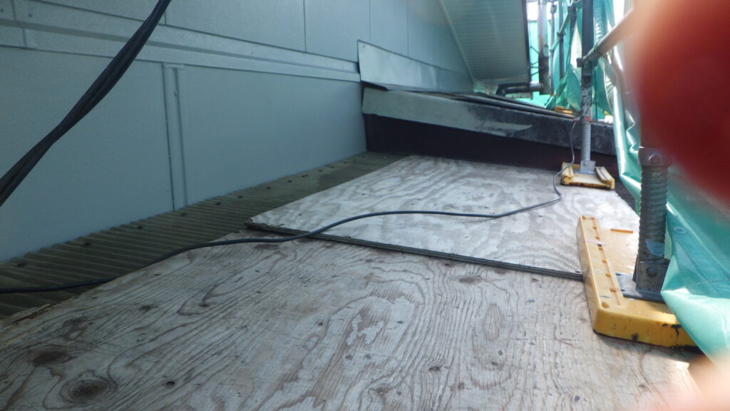 養生を撤去しました