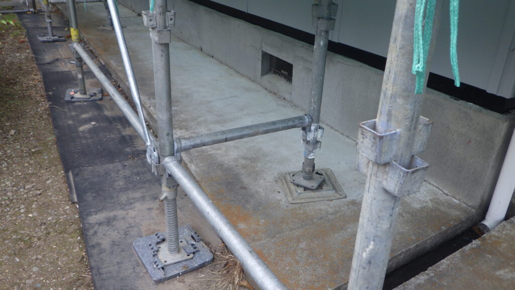 養生を撤去しました