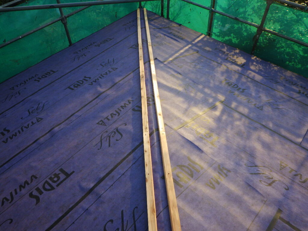 板金下地の取り付け終了です