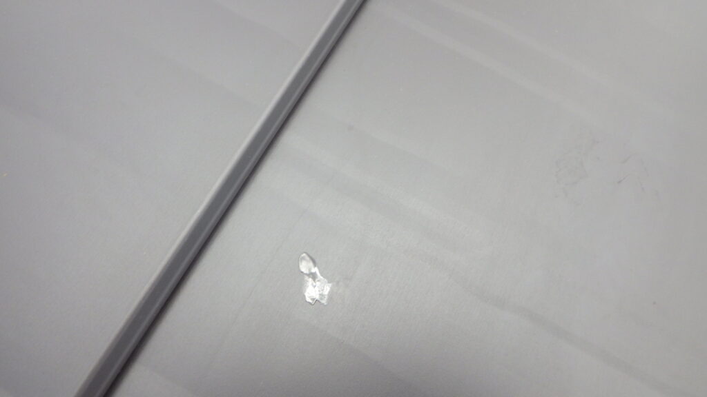 タッチアップ後のルーフの状態です