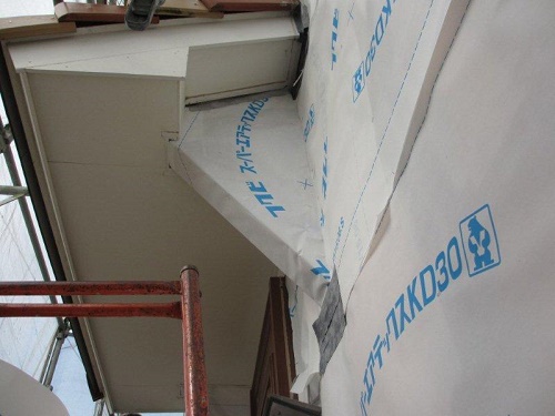 外壁張替工事　外壁下地