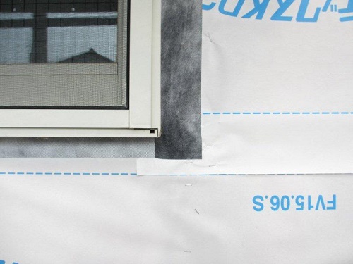 外壁張替工事　外壁下地