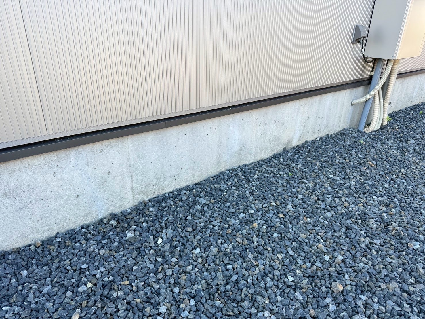 基礎クラック補修後