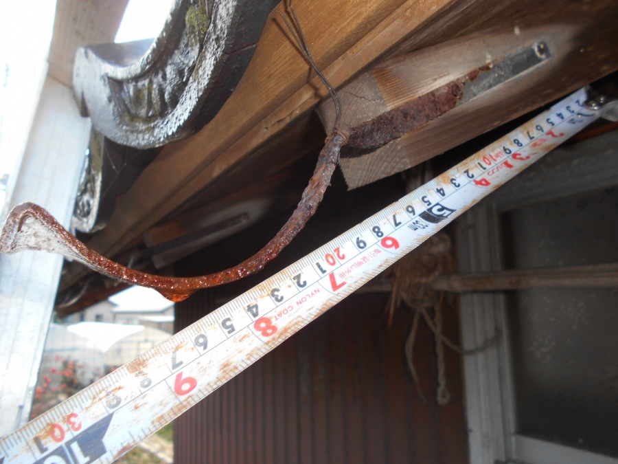 受け金具の劣化