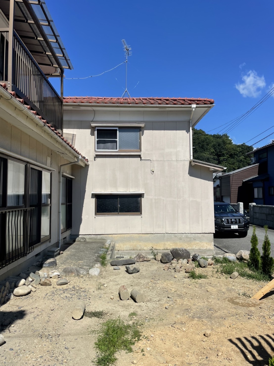 セメント瓦隅棟確認