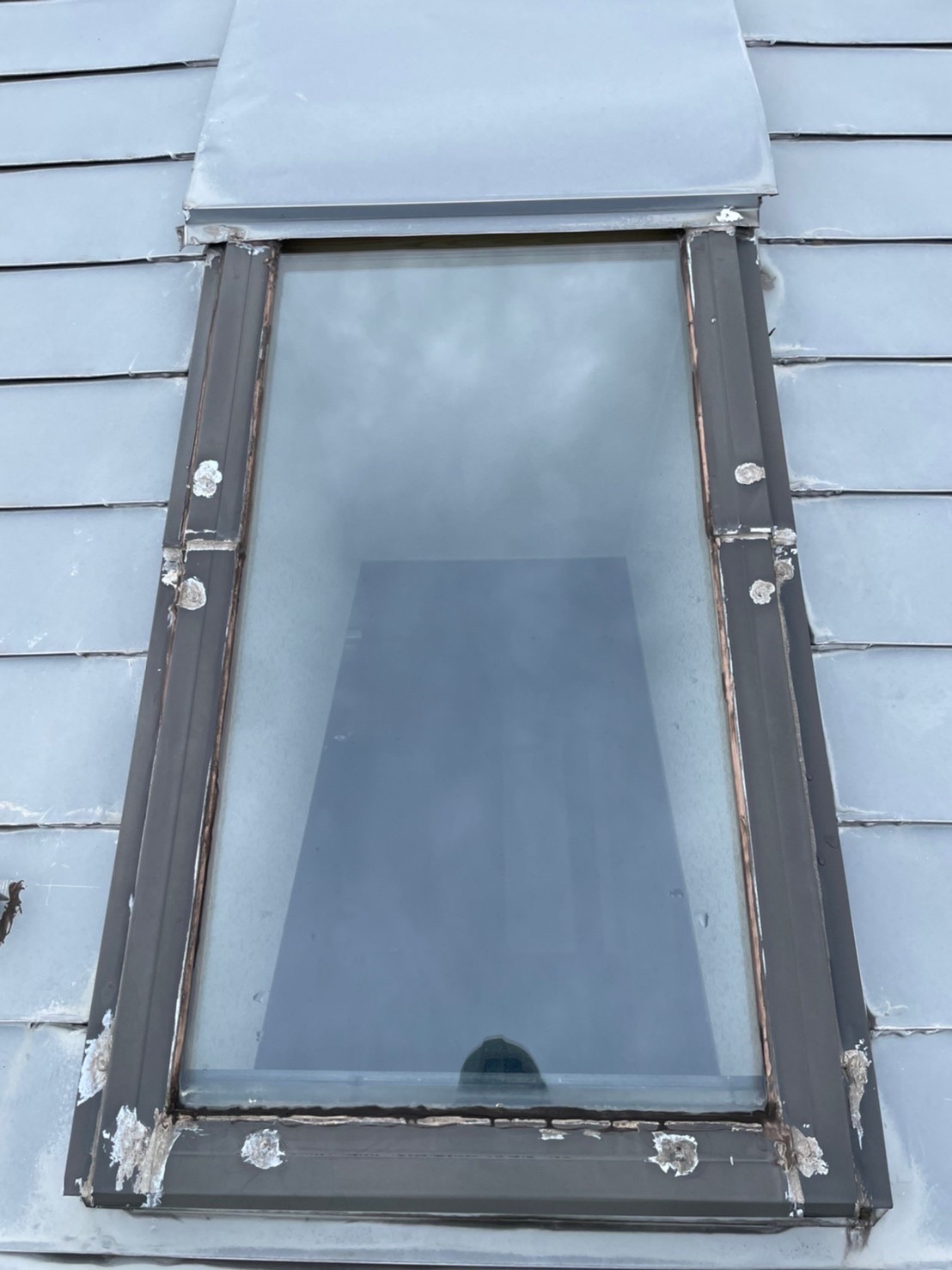 天窓から雨漏れ前