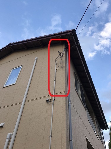 外壁張替工事着工前