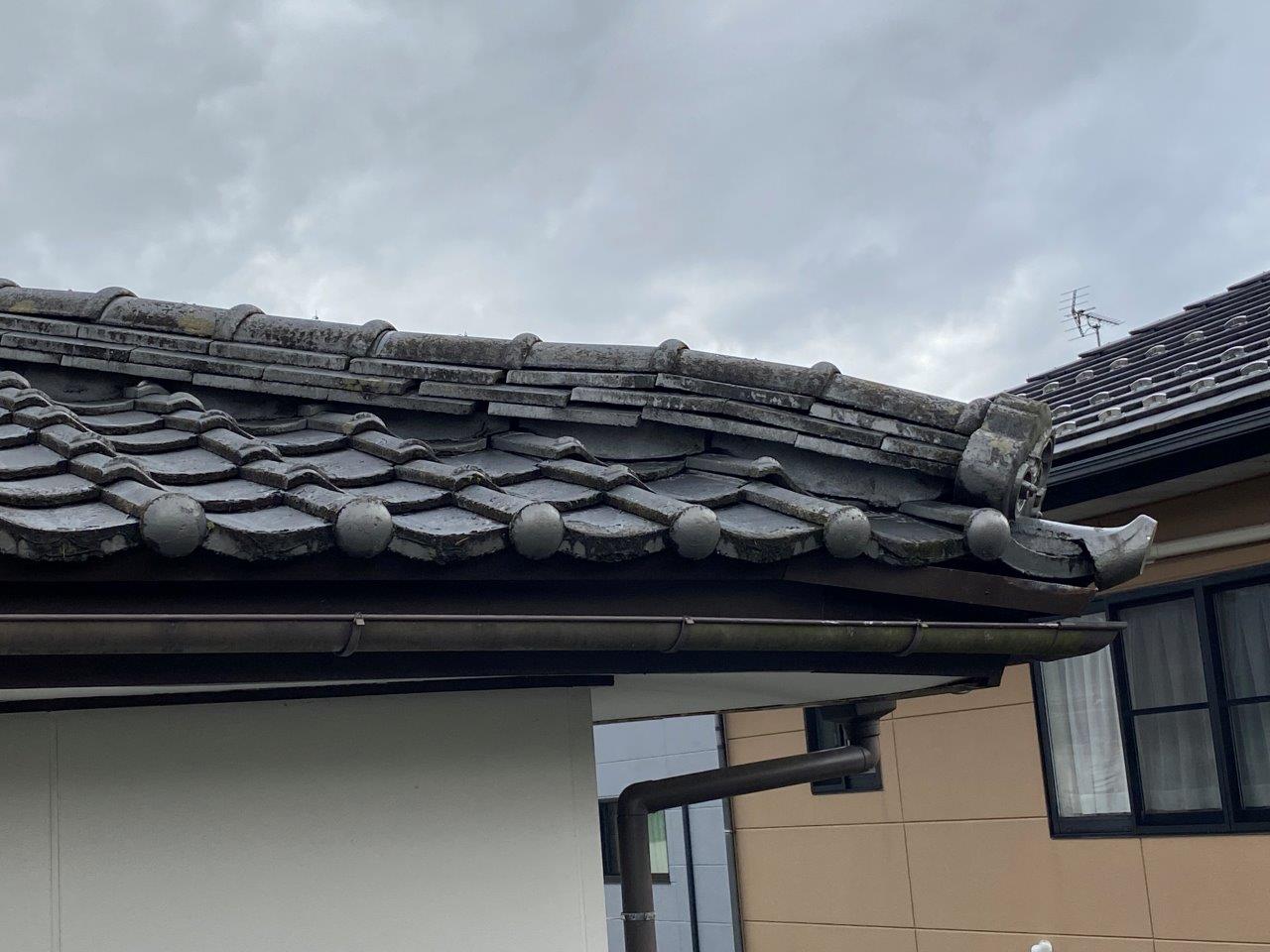 隅棟やり直し工事